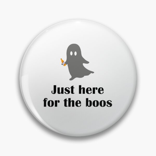 Item preview, Just Here For The Boos Cute Halloween Ghost Pun designed and sold by IannelloDesign.