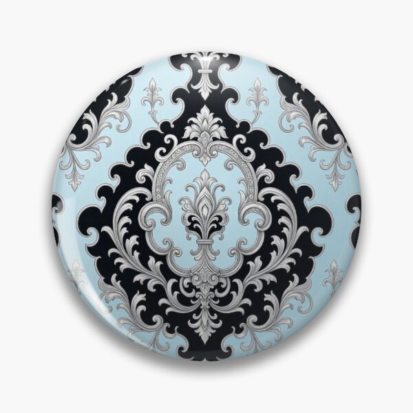 Item preview, Ice Blue, Black & Silver Baroque designed and sold by DesignsByPrnces.