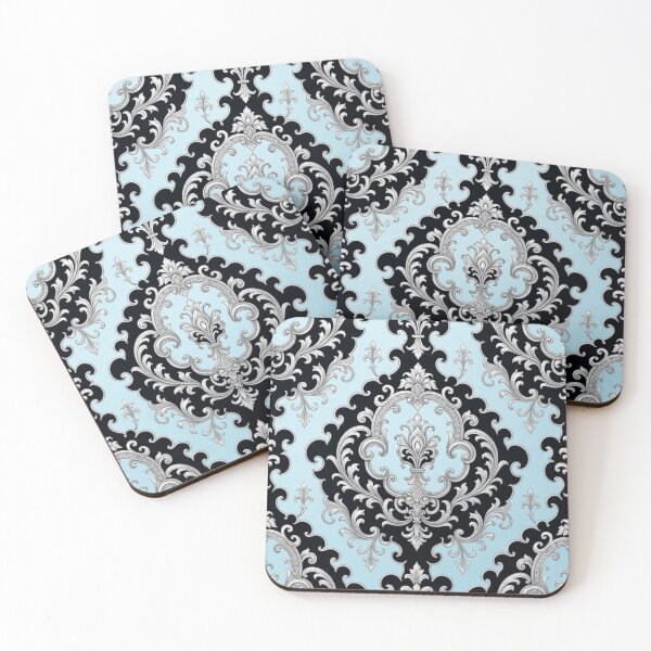Item preview, Ice Blue, Black & Silver Baroque designed and sold by DesignsByPrnces.
