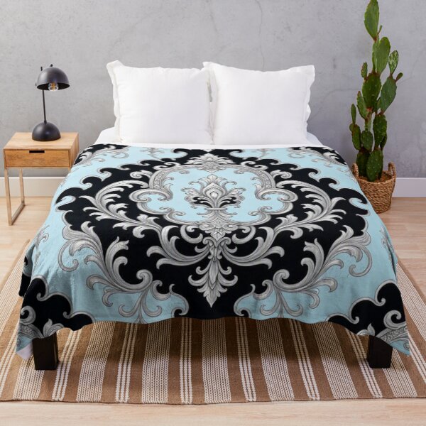 Item preview, Ice Blue, Black & Silver Baroque designed and sold by DesignsByPrnces.