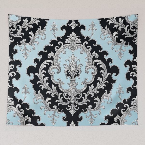 Item preview, Ice Blue, Black & Silver Baroque designed and sold by DesignsByPrnces.