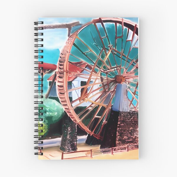 Item preview, Rustic Wooden Water Wheel Impressionist Art designed and sold by OilyPainting.