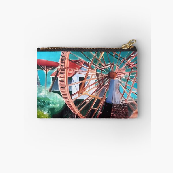 Item preview, Rustic Wooden Water Wheel Impressionist Art designed and sold by OilyPainting.