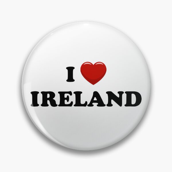 Item preview, I Love Ireland / I Heart Ireland (Black text with red heart) designed and sold by STUDIO-72.