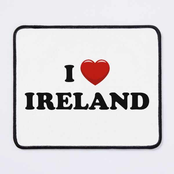Item preview, I Love Ireland / I Heart Ireland (Black text with red heart) designed and sold by STUDIO-72.