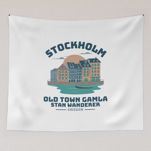 Item preview, Sweden : Stockholm old town Gamla stan wanderer designed and sold by Peerless-Prime.
