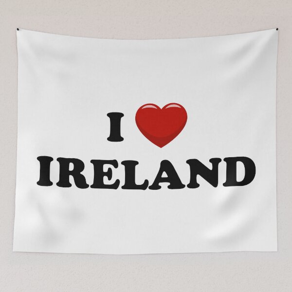 Item preview, I Love Ireland / I Heart Ireland (Black text with red heart) designed and sold by STUDIO-72.