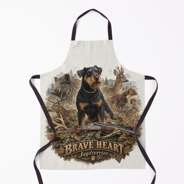 Item preview, Brave Heart Jagdterrier Hunting Crest – German Hunting Terrier Wildlife Emblem designed and sold by TammyHunterArt.