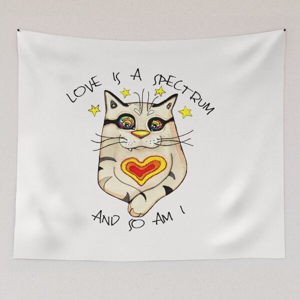 Item preview, Love is a spectrum, and so am I designed and sold by Kiekeboekat.
