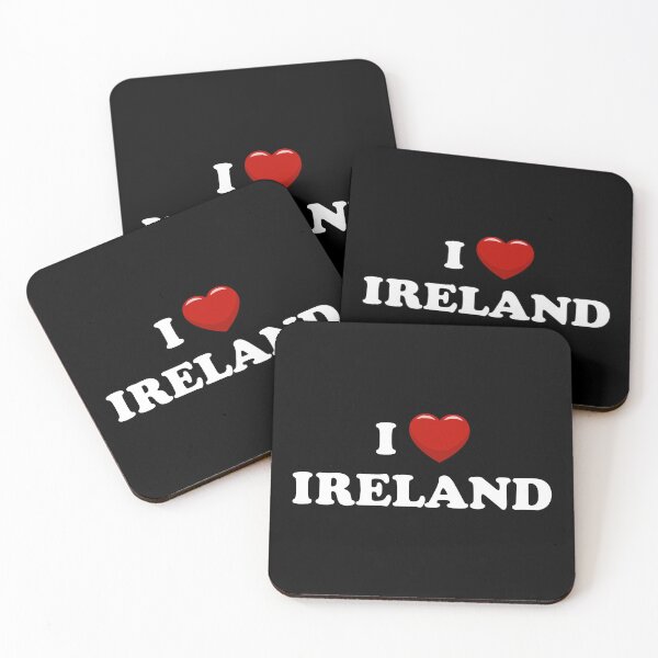 Item preview, I Love Ireland / I Heart Ireland (White text with red heart) designed and sold by STUDIO-72.