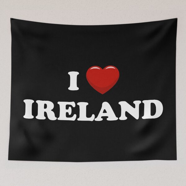 Item preview, I Love Ireland / I Heart Ireland (White text with red heart) designed and sold by STUDIO-72.