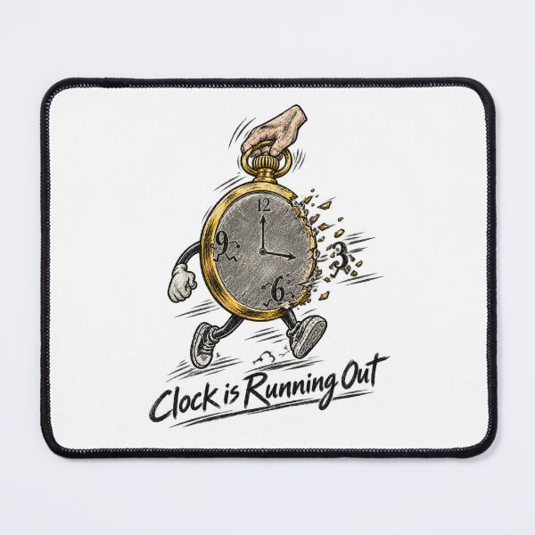 Item preview, Clock Is Running Out - Surreal Running Pocket Watch designed and sold by Falcon X.