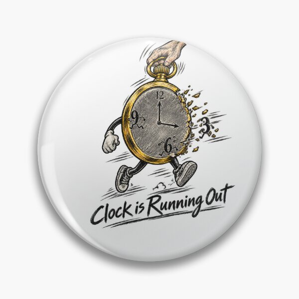 Item preview, Clock Is Running Out - Surreal Running Pocket Watch designed and sold by Falcon X.