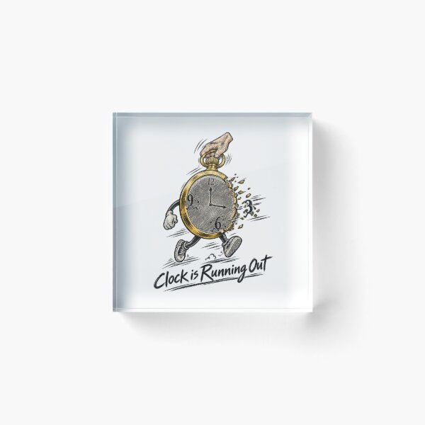 Item preview, Clock Is Running Out - Surreal Running Pocket Watch designed and sold by Falcon X.