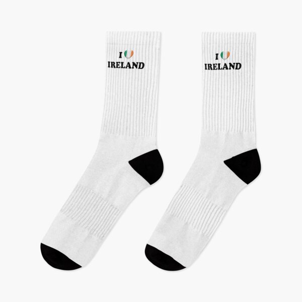 Item preview, I Love Ireland / I Heart Ireland (Black text with flag heart) designed and sold by STUDIO-72.