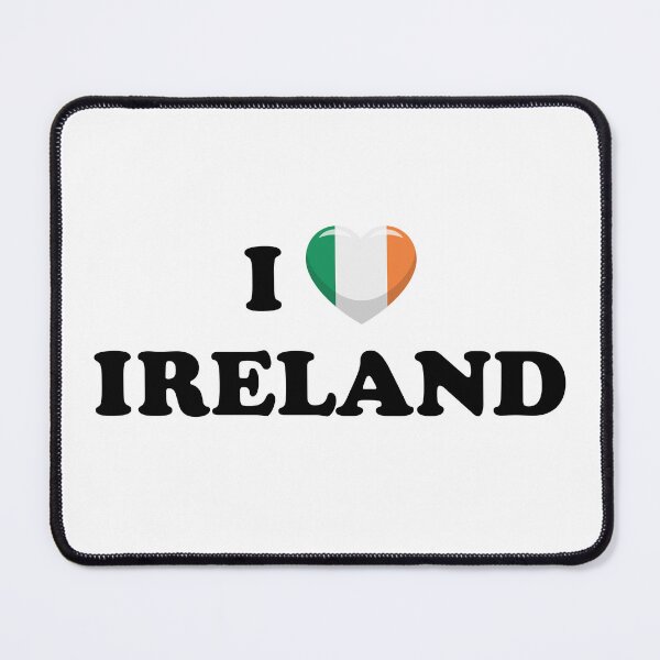 Item preview, I Love Ireland / I Heart Ireland (Black text with flag heart) designed and sold by STUDIO-72.