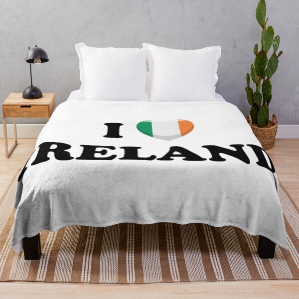 Item preview, I Love Ireland / I Heart Ireland (Black text with flag heart) designed and sold by STUDIO-72.