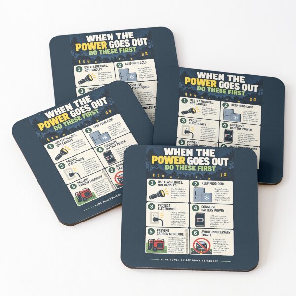 Item preview, Power Outage Safety Checklist – Home Emergency Preparedness Quick Reference designed and sold by astersgraphics.