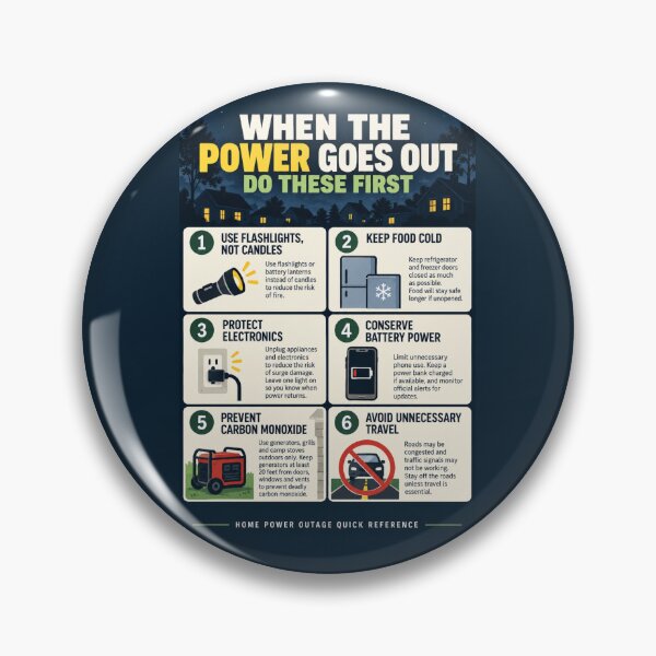 Item preview, Power Outage Safety Checklist – Home Emergency Preparedness Quick Reference designed and sold by astersgraphics.