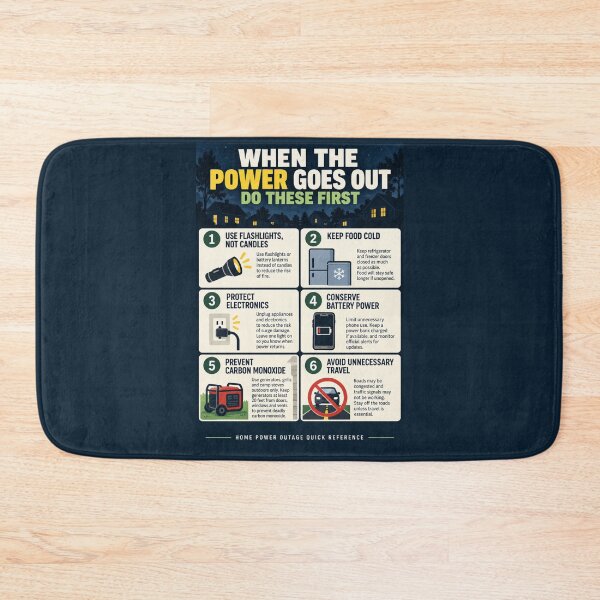 Item preview, Power Outage Safety Checklist – Home Emergency Preparedness Quick Reference designed and sold by astersgraphics.