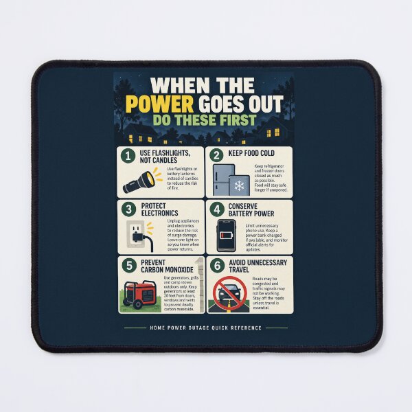 Item preview, Power Outage Safety Checklist – Home Emergency Preparedness Quick Reference designed and sold by astersgraphics.