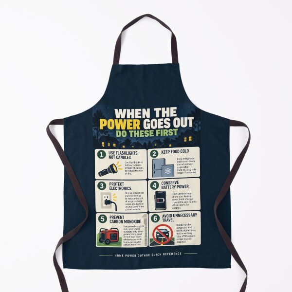 Item preview, Power Outage Safety Checklist – Home Emergency Preparedness Quick Reference designed and sold by astersgraphics.