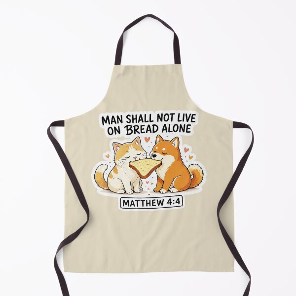 Item preview, Matthew 4:4 Man Shall Not Live On Bread Alone designed and sold by plushism.