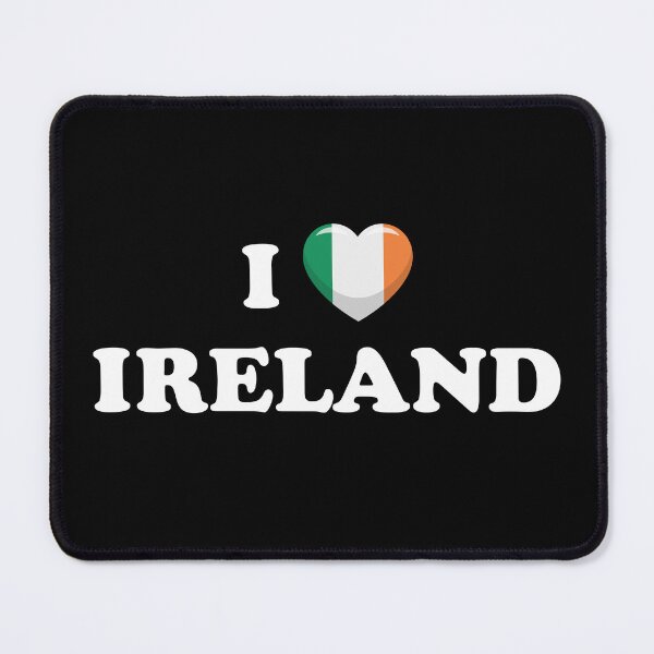 Item preview, I Love Ireland / I Heart Ireland (White text with flag heart) designed and sold by STUDIO-72.