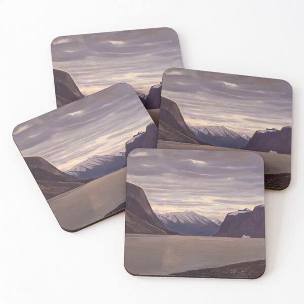 Item preview, north greenland fiord gray day 1933 by Rockwell Kent - Rockwell kent paintings designed and sold by namikikkik.