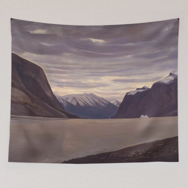 Item preview, north greenland fiord gray day 1933 by Rockwell Kent - Rockwell kent paintings designed and sold by namikikkik.