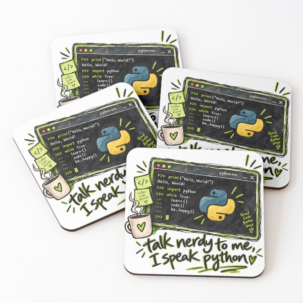 Item preview, Háblame en lenguaje geek, hablo Python. designed and sold by WorkLoop.