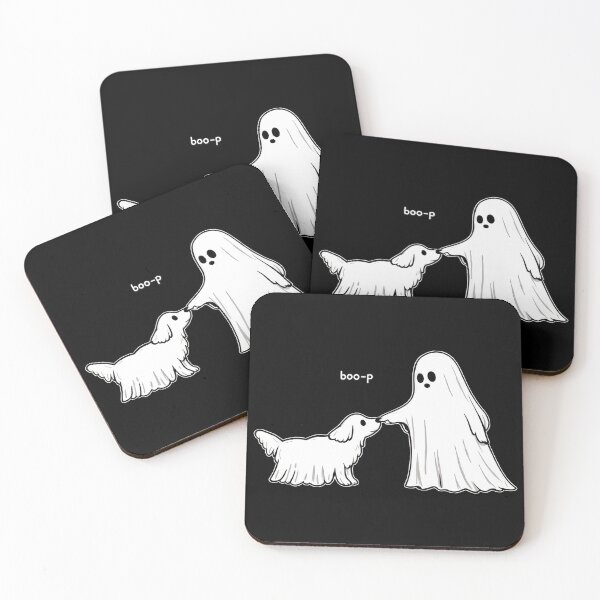 Item preview, Boo-p Ghost Booping Dog Cute Halloween Art designed and sold by OlyvieArt.