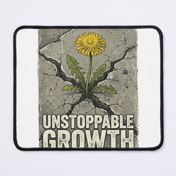Item preview, Unstoppable Growth - Resilience Dandelion Flower Growing Through Concrete designed and sold by Sanan Israyilli.