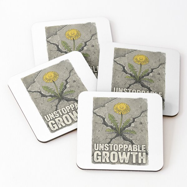 Item preview, Unstoppable Growth - Resilience Dandelion Flower Growing Through Concrete designed and sold by Sanan Israyilli.