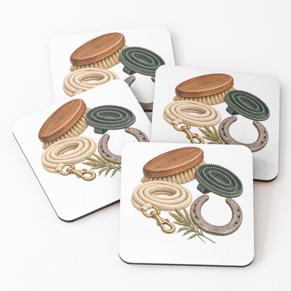 Item preview, Vintage Horse Grooming Kit - Rustic Stable Life designed and sold by Glottopia.