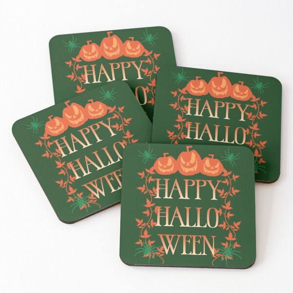 Item preview, Spooky Happy Halloween Pumpkin and Spider Vintage Design designed and sold by MiPa78.