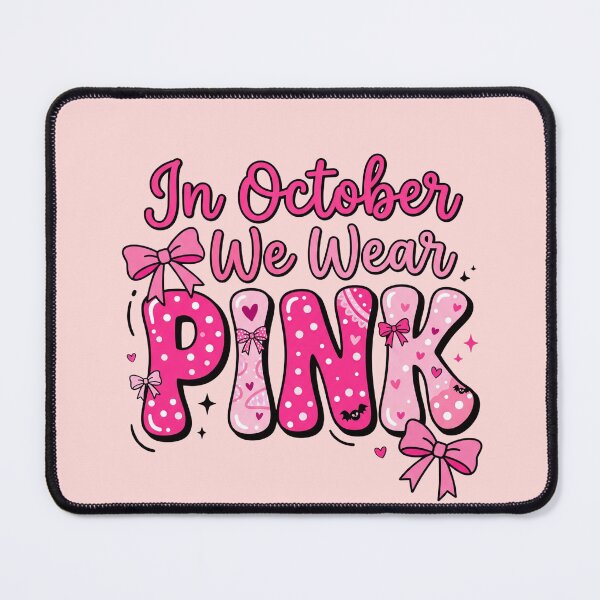 Item preview, In October We Wear Pink designed and sold by dudelinart.