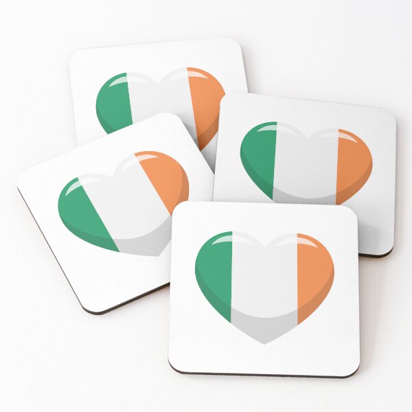 Item preview, Irish Flag Heart / I Love Ireland (On White) designed and sold by STUDIO-72.