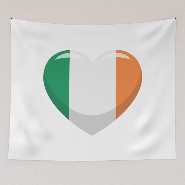 Item preview, Irish Flag Heart / I Love Ireland (On White) designed and sold by STUDIO-72.
