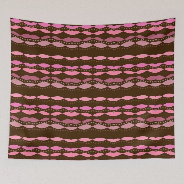 Item preview, Pink Twisted Stripes and Brown Dots designed and sold by JaygiesDesign.
