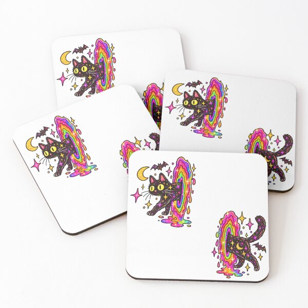 Item preview, Cosmic Rainbow Teleporting Cats designed and sold by MonkiFlipp.