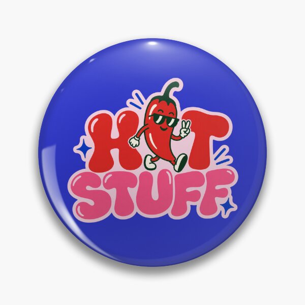 Item preview, Hot Stuff Cute Chili Pepper Retro Food Graphic designed and sold by NonnaWorks.