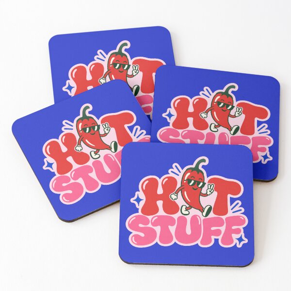 Item preview, Hot Stuff Cute Chili Pepper Retro Food Graphic designed and sold by NonnaWorks.