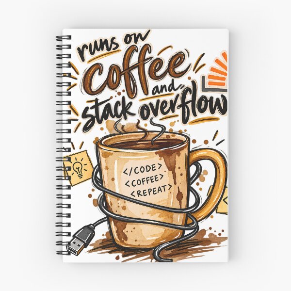 Item preview, Runs On Coffee And Stack Overflow Coder designed and sold by WorkLoop.