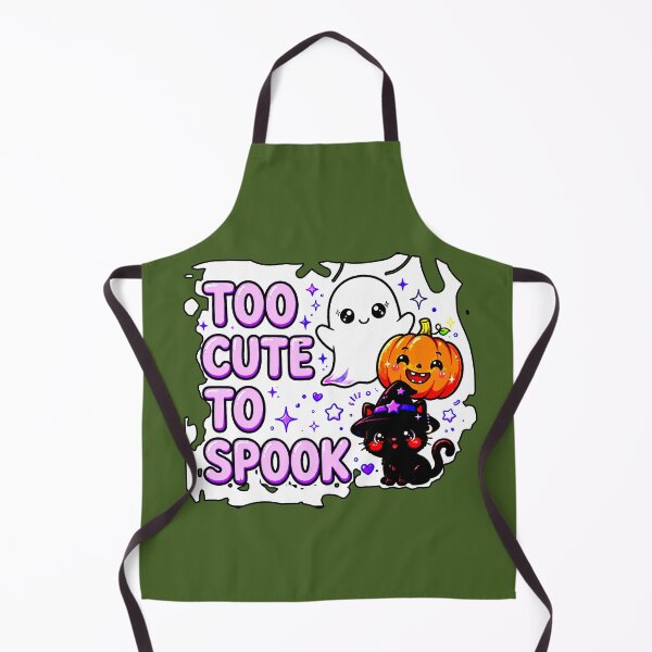 Item preview, Too Cute To Spook Halloween T-Shirt Cat Witch Ghost Pumpkin Kawaii designed and sold by AstronautMerch.