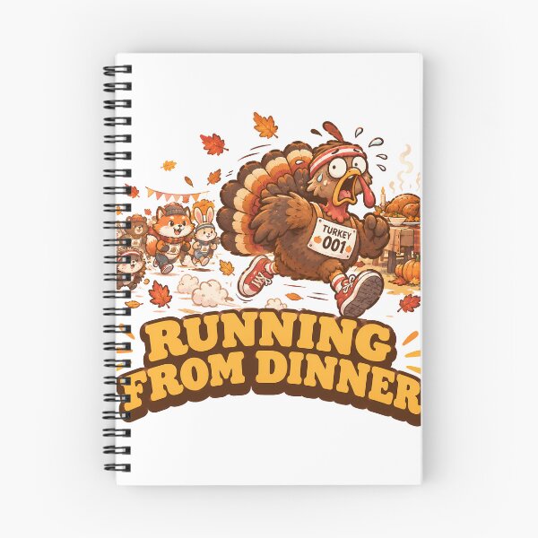 Item preview, Running From Dinner Funny Turkey Trot Race Thanksgiving Marathon designed and sold by ianm1028.