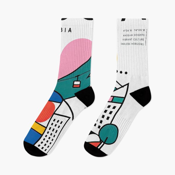 Item preview, Colorful geometric illustration of Bogot, Colombia, featuring s designed and sold by ckybe.