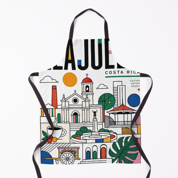 Item preview, Colorful illustrated poster featuring Alajuela, Costa Rica, with designed and sold by ckybe.