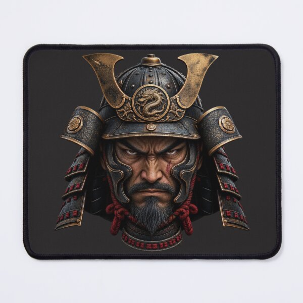 Item preview, Fierce Samurai Warrior with Dragon Kabuto designed and sold by charmaroundyou.
