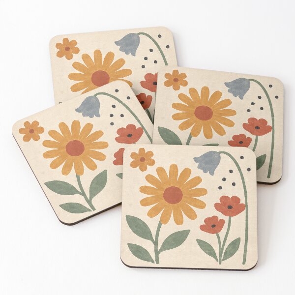 Item preview, Scandinavian Flower Market Print Vintage 1960s Nordic Floral Wall Art designed and sold by Tamas Das.